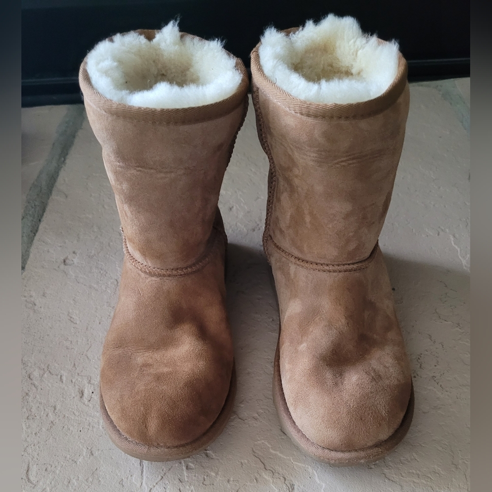 UGG Chestnut Shearling-Lined Boots